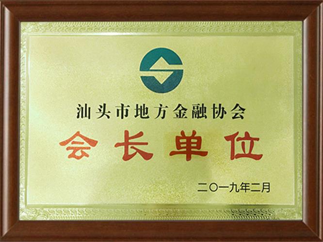 汕頭市地方金融協(xié)會(huì)-會(huì)長(zhǎng)單位